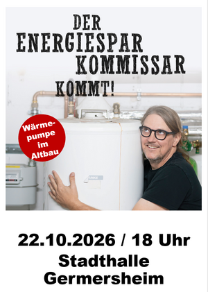 Bild vergr&ouml;&szlig;ern: Plakat Energiesparkommissar