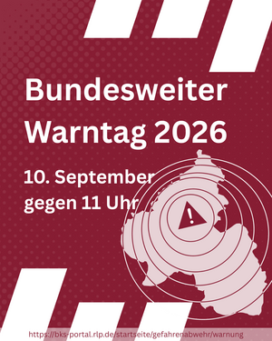 Bild vergr&ouml;&szlig;ern: Bundesweiter Warntag - Ank&uuml;ndigung
