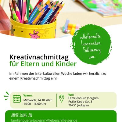 Kreativnachmittag f&uuml;r Eltern und Kinder