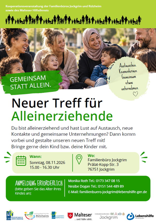 Bild vergr&ouml;&szlig;ern: Neuer Treff f&uuml;r Alleinerziehende
