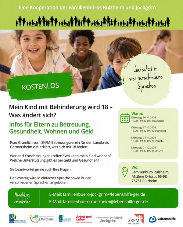 Bild vergr&ouml;&szlig;ern: Infos f&uuml;r Eltern zu Betreuung, Gesundheit, Wohnen und Geld